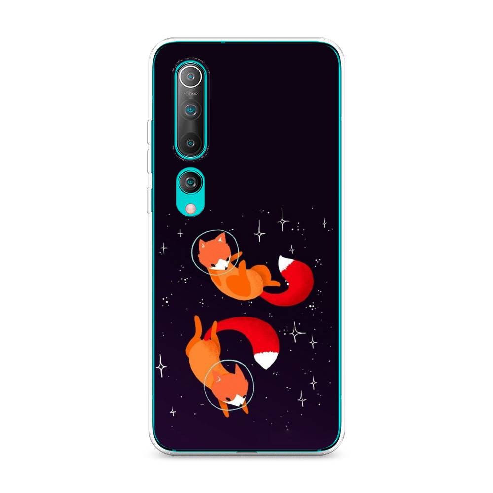 

Чехол Awog на Xiaomi Mi 10 "Лисы космонавты", Разноцветный, 37550-4