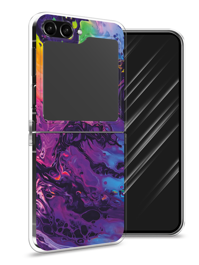 

Чехол Awog на Samsung Galaxy Z Flip 5 "ACID fluid", Бордовый, 2108350-3