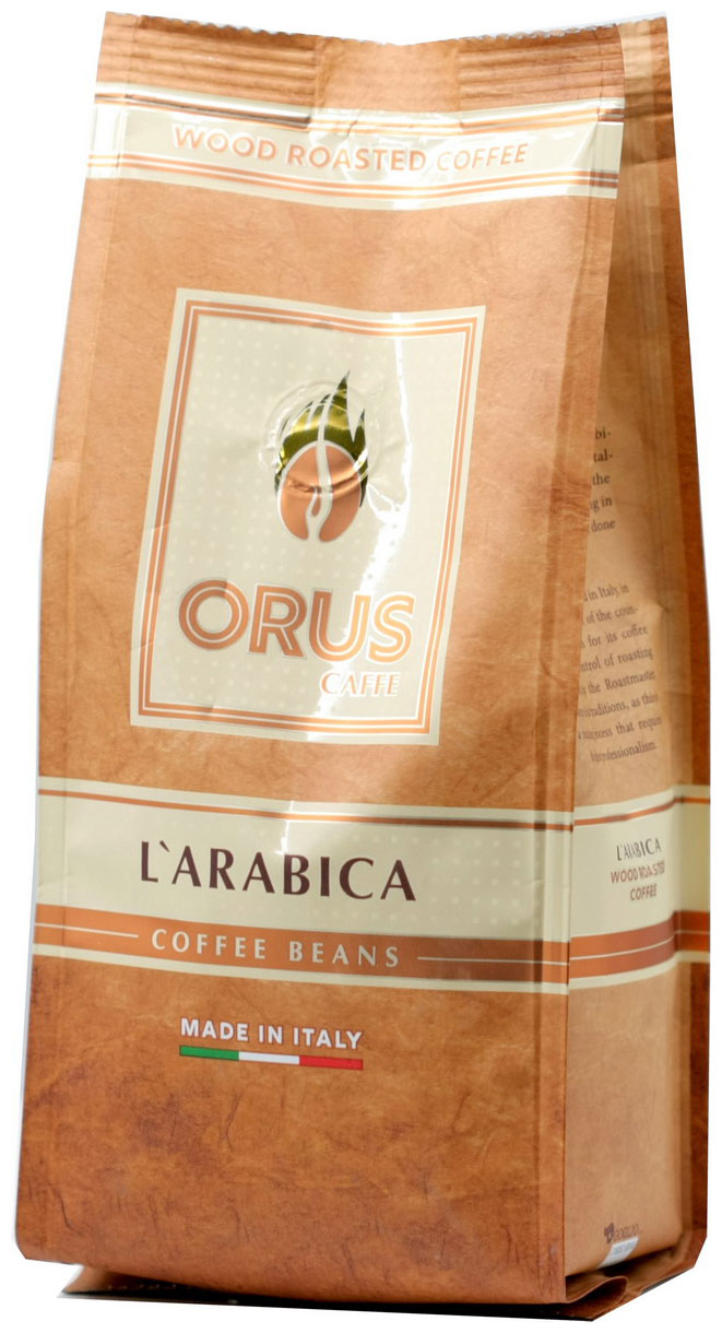 Кофе зерновой Orus Caffe L'arabica зерно 220 гр