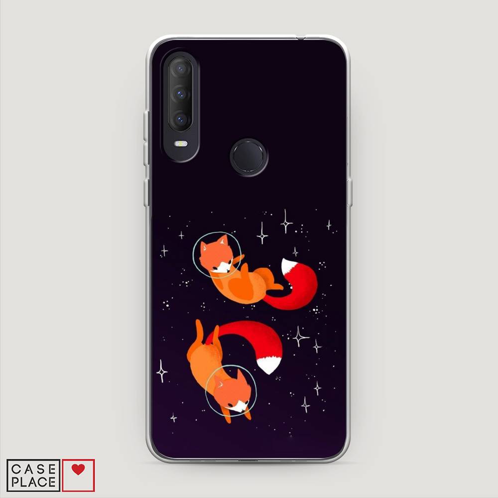 

Чехол Awog на Alcatel 1S (2020) / Алкатель 1S (2020) "Лисы космонавты", Разноцветный, 170850-4