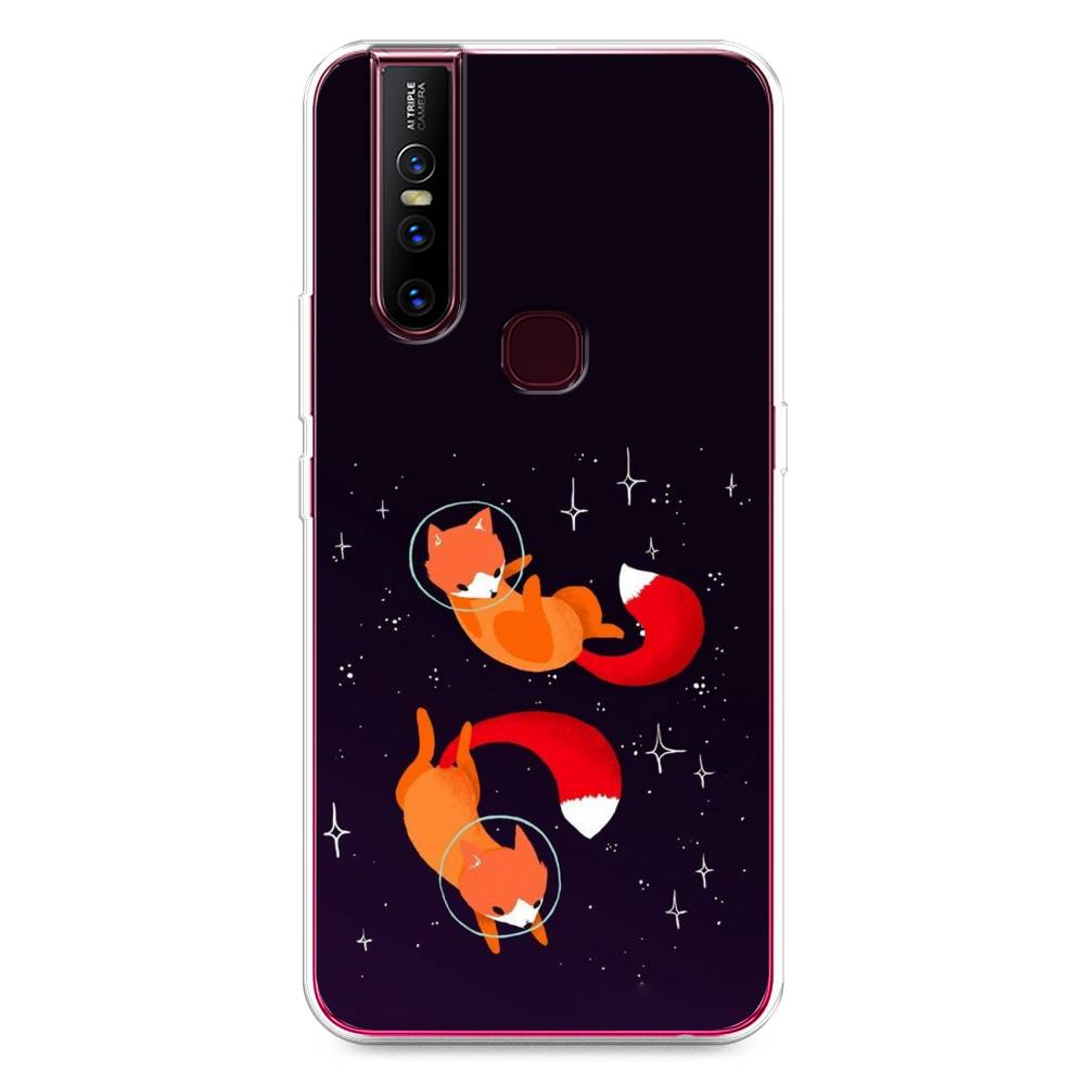 

Чехол Awog на Vivo V15 "Лисы космонавты", Разноцветный, 261050-4