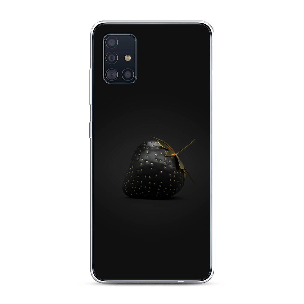

Чехол Awog на Samsung Galaxy A51 "Черная клубника", Разноцветный, 28950-10