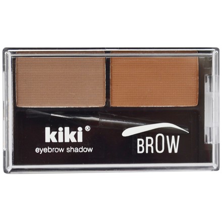 Тени для бровей Brow Kiki тон 01 двойные тени для бровей perfect brow duo eb0105 05 brunette 3 г