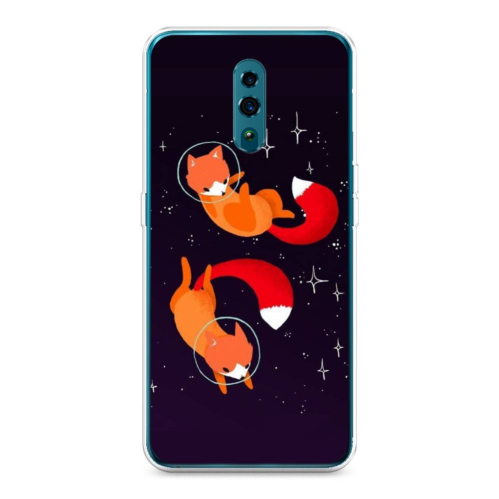 

Чехол Awog на Oppo Reno "Лисы космонавты", Разноцветный, 250750-4
