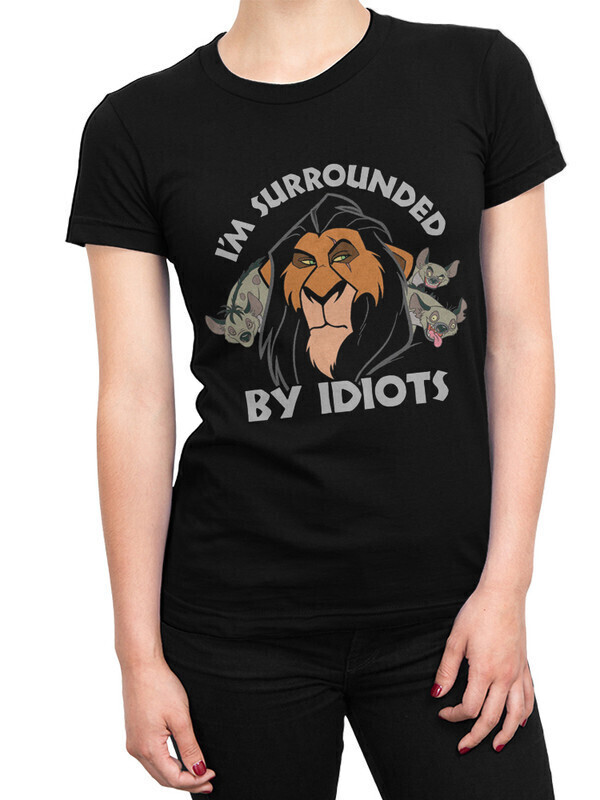 

Футболка женская Dream Shirts Шрам - Король Лев Женская 50007041 черная XL, Шрам - Король Лев Женская 50007041
