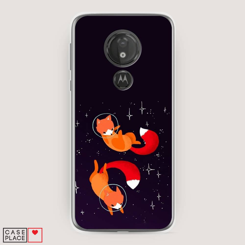 

Чехол Awog на Motorola Moto G7 Power / Моторола Мото G7 Power "Лисы космонавты", Разноцветный, 241350-4