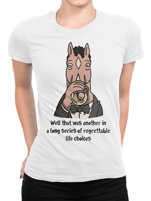 

Футболка женская Dream Shirts Конь БоДжек Женская 50007071 белая M, Конь БоДжек Женская 50007071