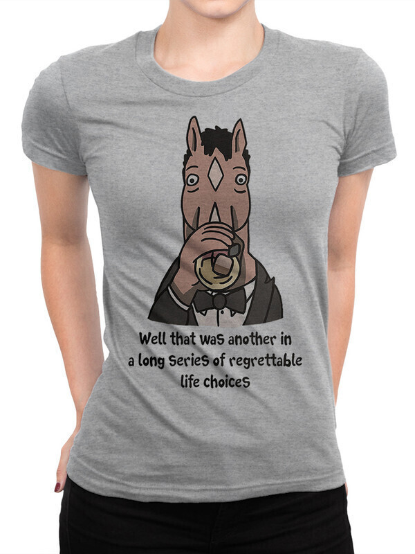 

Футболка женская Dream Shirts Конь БоДжек Женская 50007071 серая XS, Конь БоДжек Женская 50007071