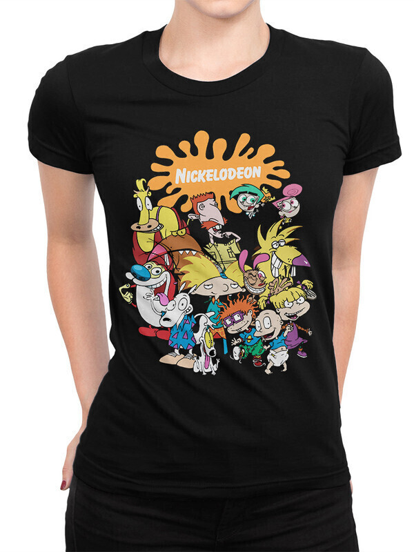 

Футболка женская Dream Shirts Герои мультфильмов Женская 50007091 черная XL, Герои мультфильмов Женская 50007091