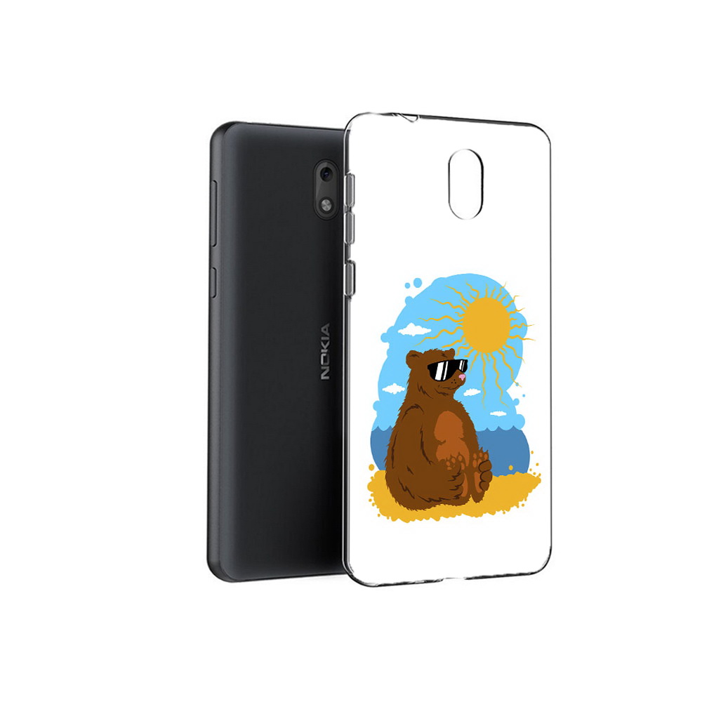 Чехол MyPads Tocco для Nokia 2.1 медведь на чиле (PT114269.92.468)