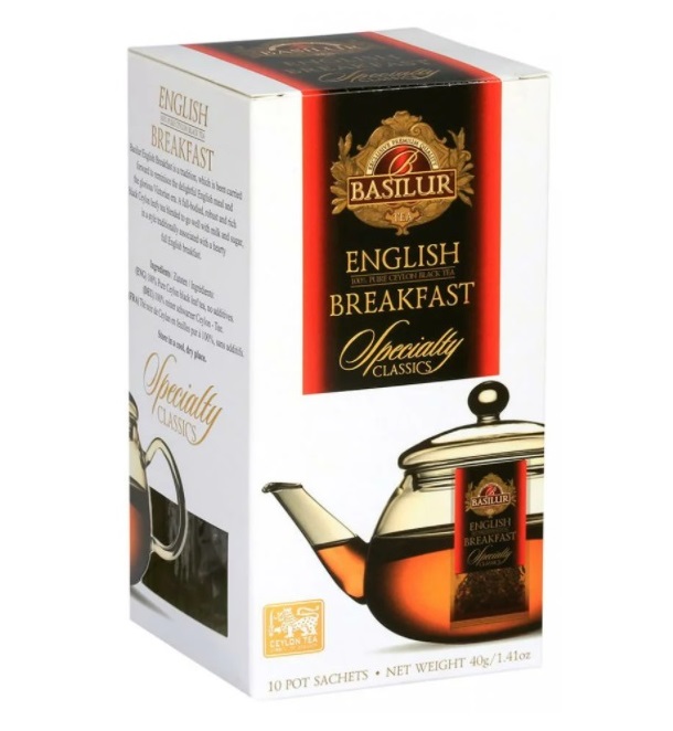 

Чай черный Basilur English Breakfast в пакетиках 4 г x 10 шт