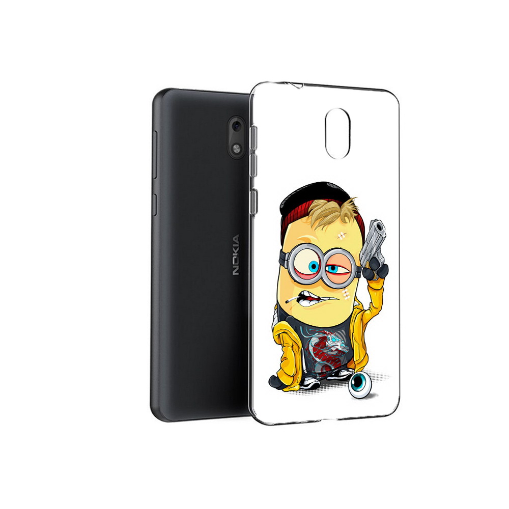 

Чехол MyPads Tocco для Nokia 2.1 миньон бандит (PT114269.92.475), Прозрачный, Tocco