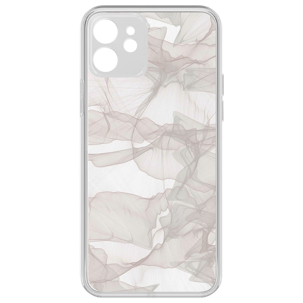 

Чехол-накладка Krutoff Clear Case Абстракт 3 для iPhone 12 с защитой камеры, Прозрачный