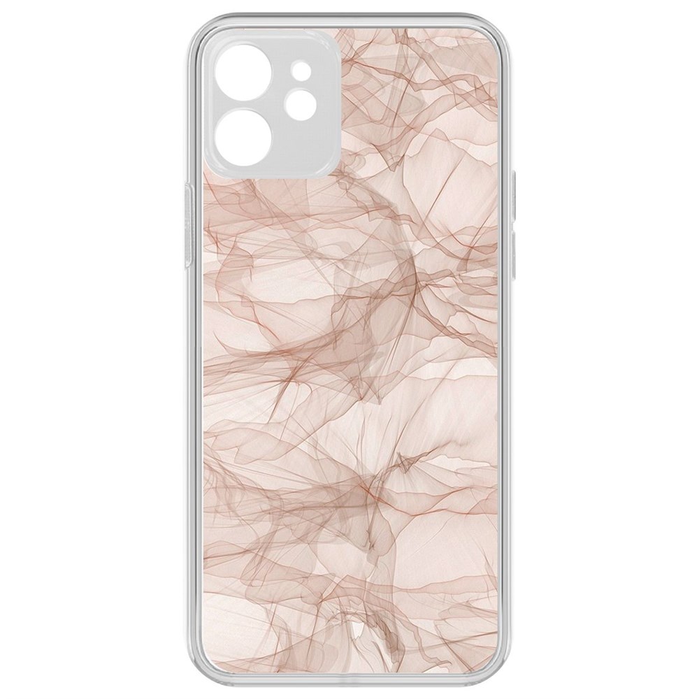 

Чехол-накладка Krutoff Clear Case Абстракт 5 для iPhone 12 с защитой камеры, Прозрачный