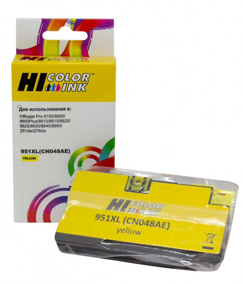 

Картридж для струйного принтера Hi-Black Hi-Black_15011974290 Yellow, совместимый, Желтый