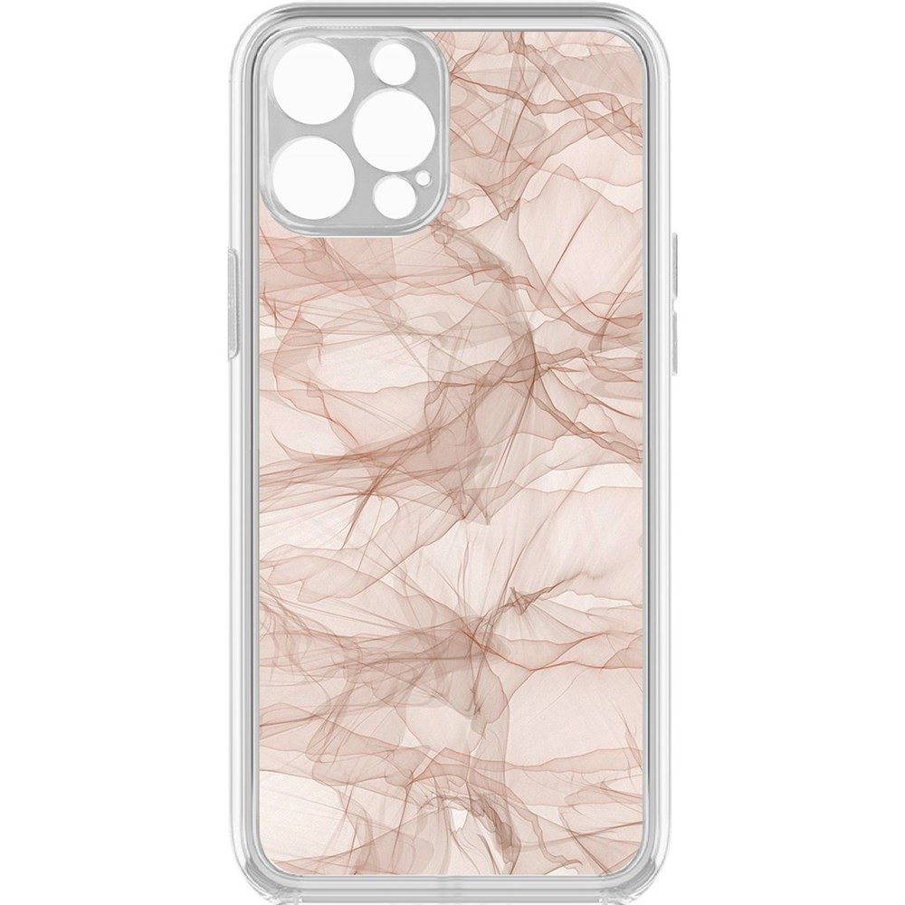 

Чехол-накладка Krutoff Clear Case Абстракт 5 для iPhone 12 Pro с защитой камеры, Прозрачный