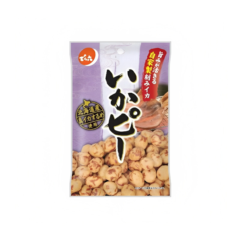 Смесь арахиса и сушёных кальмаров DENROKU, 57 г