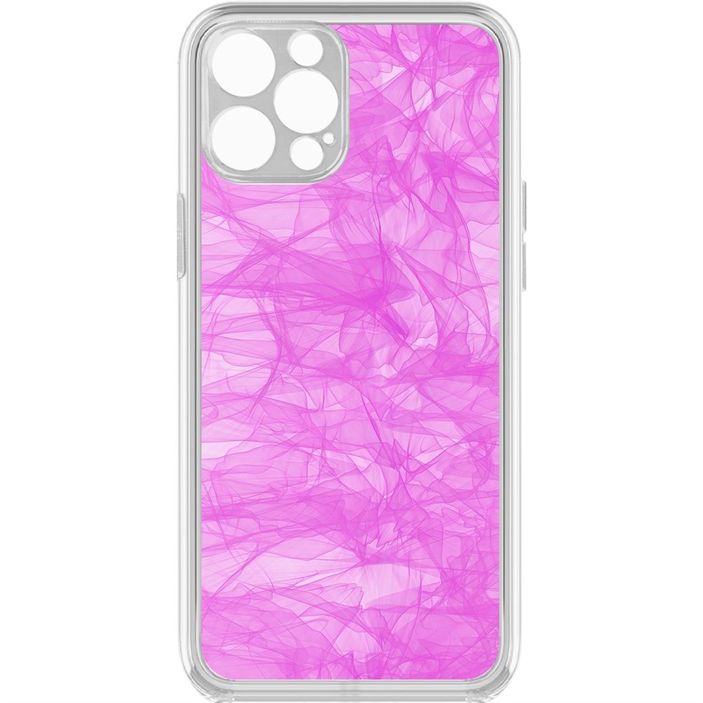 

Чехол-накладка Krutoff Clear Case Абстракт 13 для iPhone 12 Pro с защитой камеры, Прозрачный