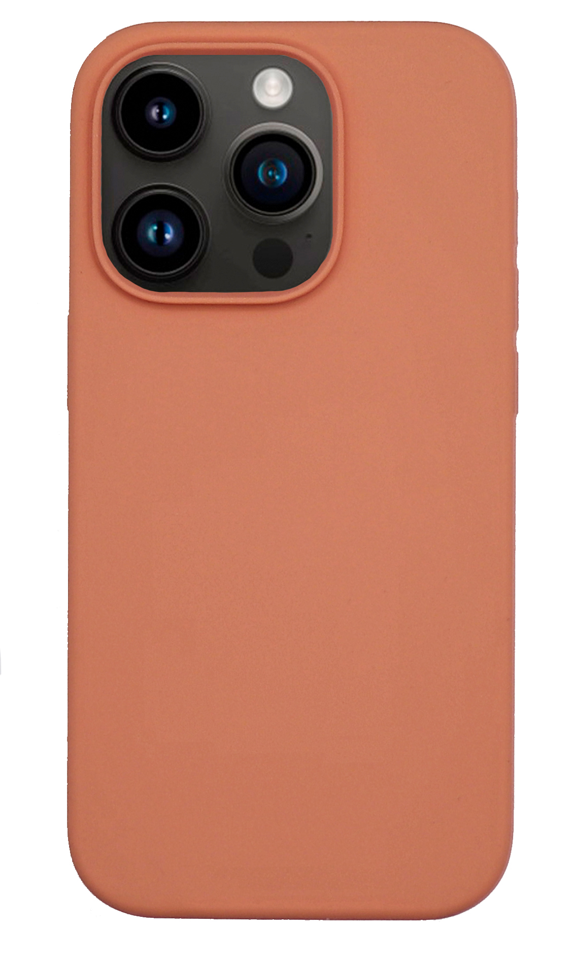 

Чехол-накладка для iPhone 14 Pro, Silicon Case, без лого, лососевый, Розовый