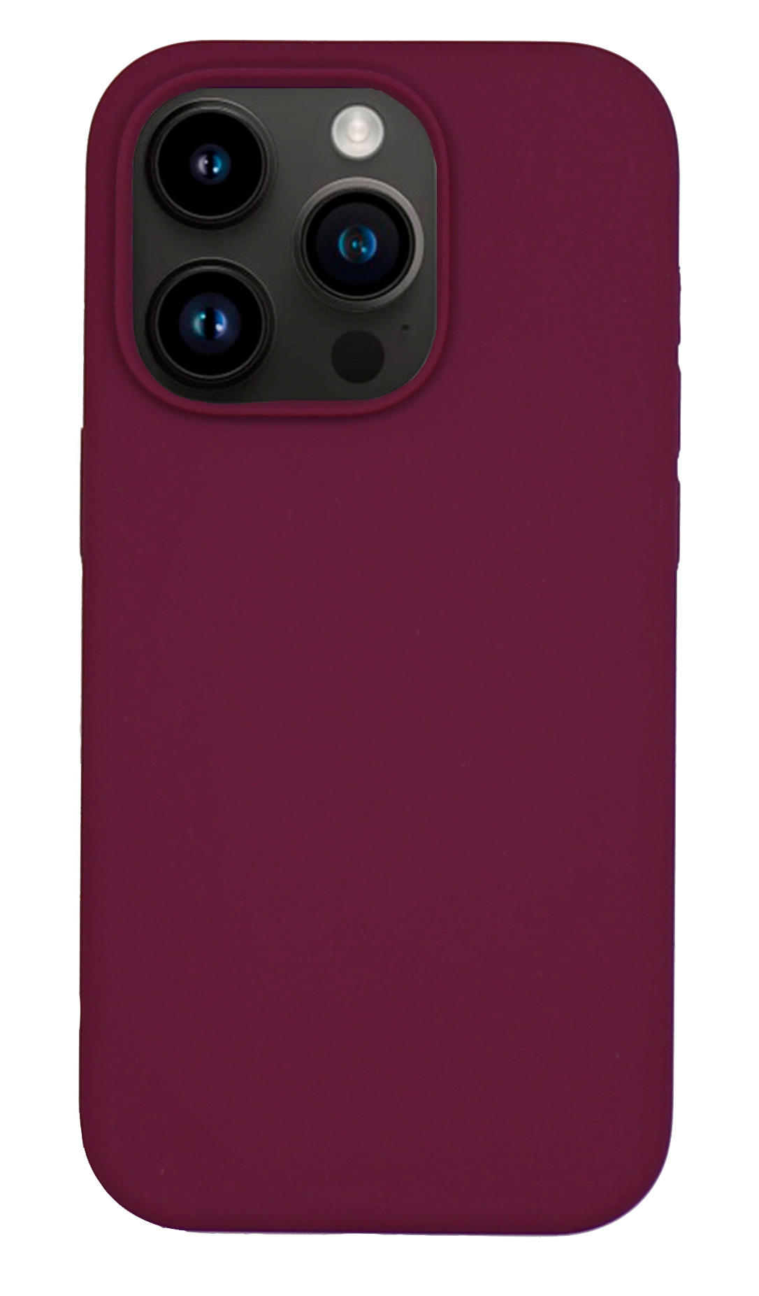 

Чехол-накладка для iPhone 14 Pro, Silicon Case, без лого, винный, Красный