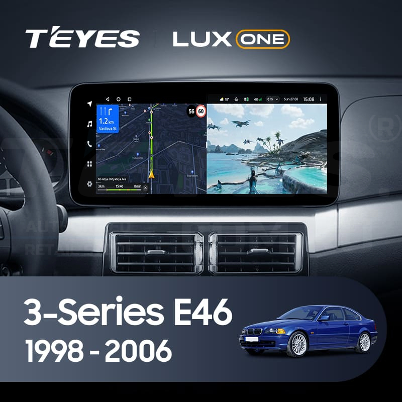 

Штатная магнитола Teyes LUX ONE 4/32 BMW 3 серии E46 (1998-2006), Lux One