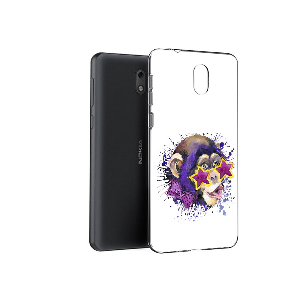 

Чехол MyPads Tocco для Nokia 2.1 обезьяна в очках (PT114269.92.524), Прозрачный, Tocco