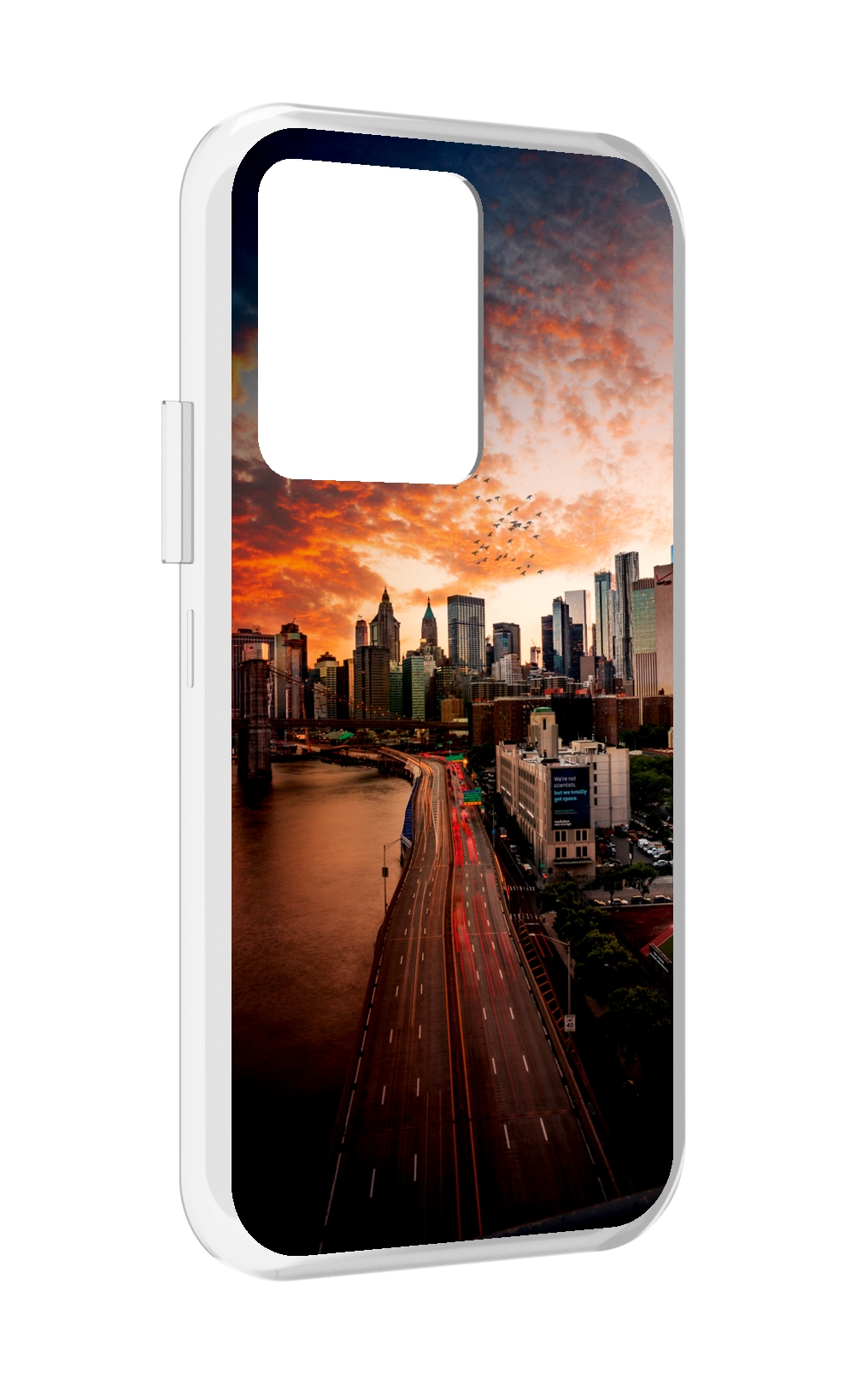 

Чехол MyPads американский город фото для Vivo iQOO 10, Прозрачный, Tocco