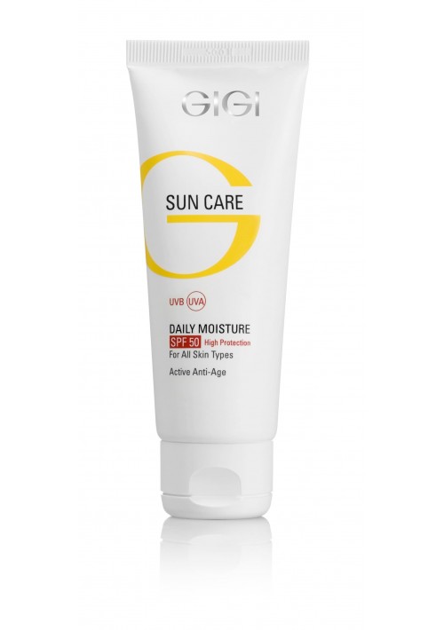 Крем увлажняющий солнцезащитный антивозрастной GIGI SUN Care SPF50 75 мл крем солнцезащитный антивозрастной для лица spf 50 te sun anti ageing protective cream spf 50