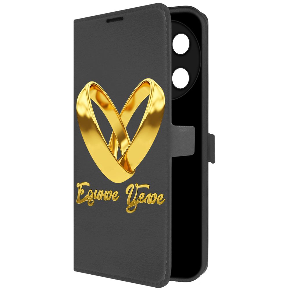 

Чехол-книжка Krutoff Eco Book для TECNO Camon 30 Pro 5G Единое целое (черный)