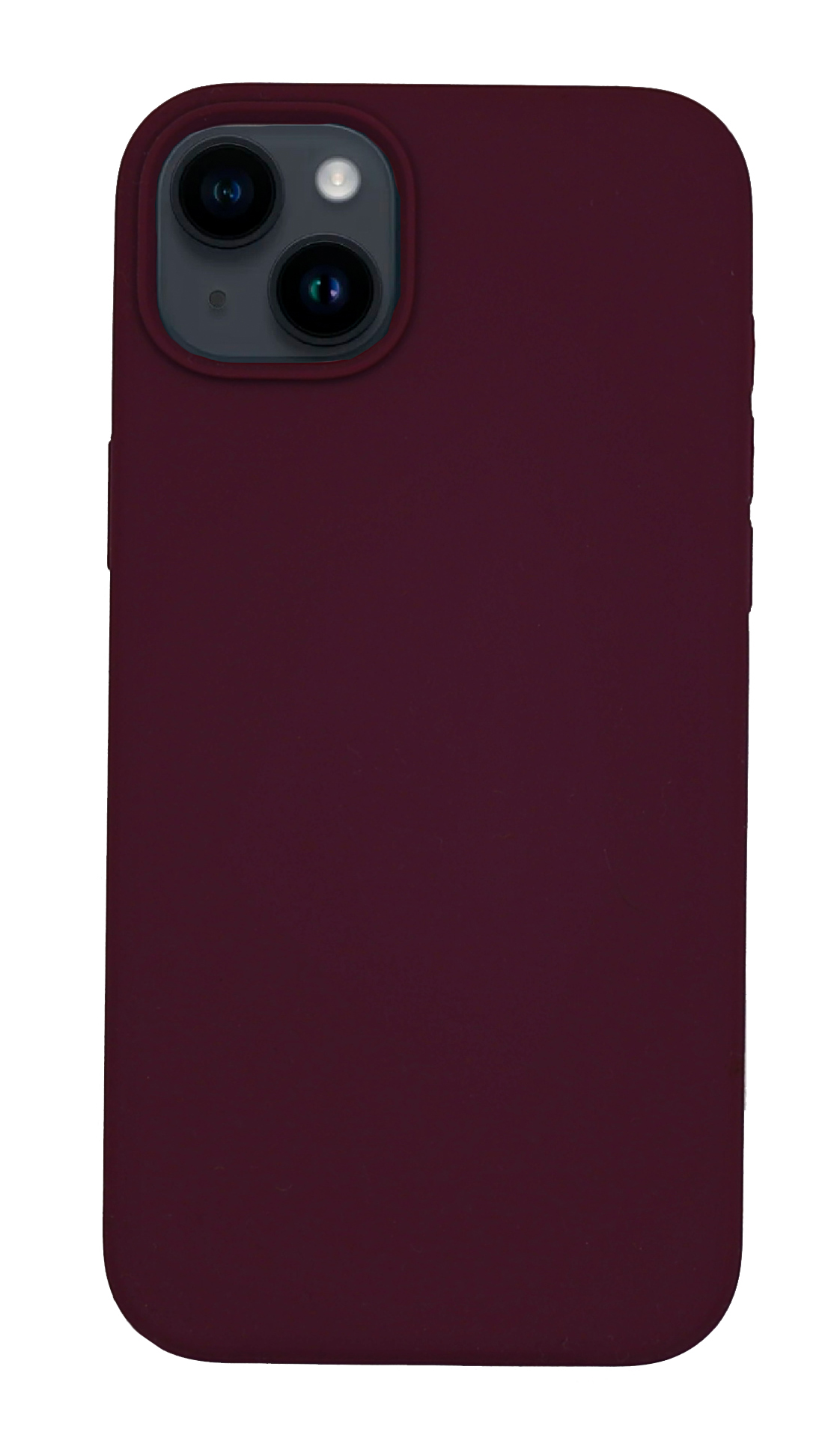

Чехол-накладка для iPhone 14 Plus, Silicon Case, без лого, винный, Красный