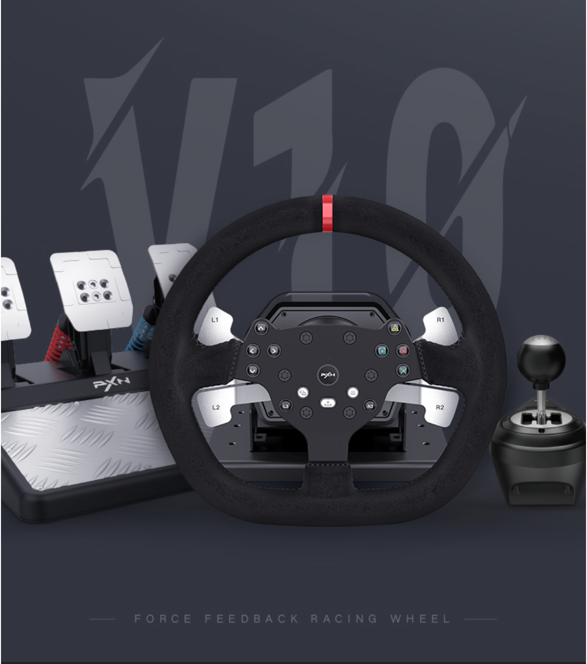 

Игровой руль PXN V10, V10