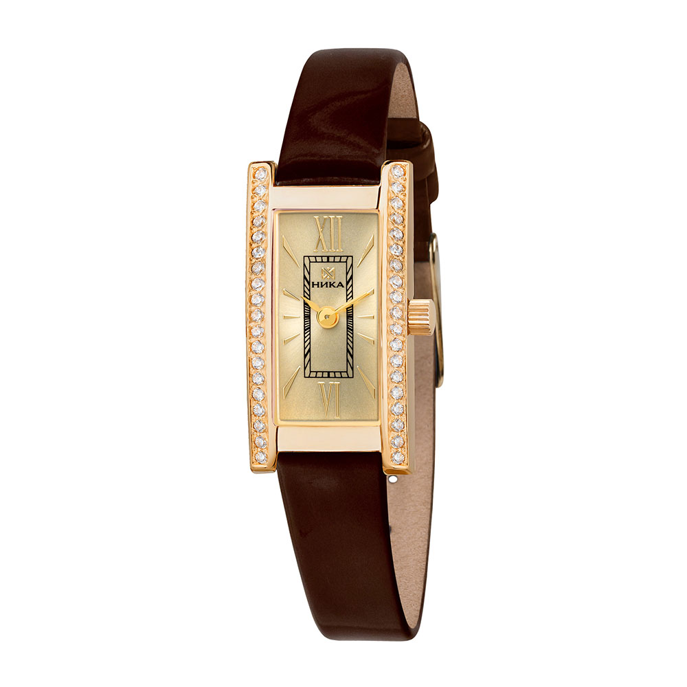 фото Наручные часы женские ника 0438.1.3.41h коричневые