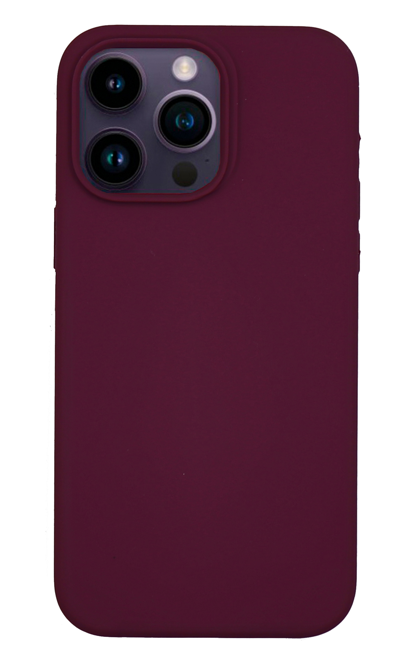 

Чехол-накладка для iPhone 14 Pro Max, Silicon Case, без лого, винный, Красный