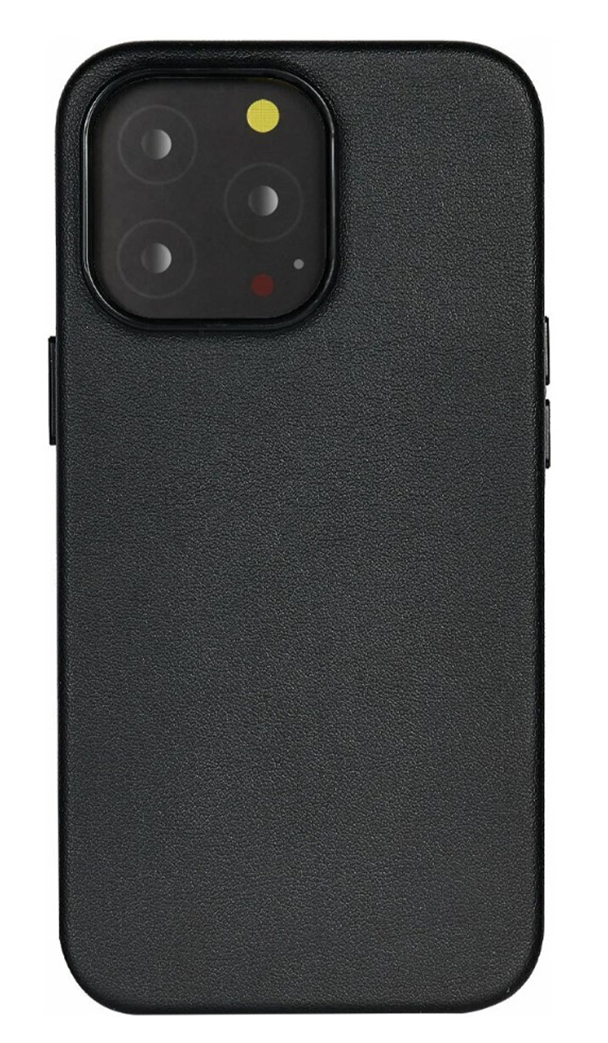 

Чехол-накладка для iPhone 14 Pro, экокожа, магнитный (MagSafe), черный