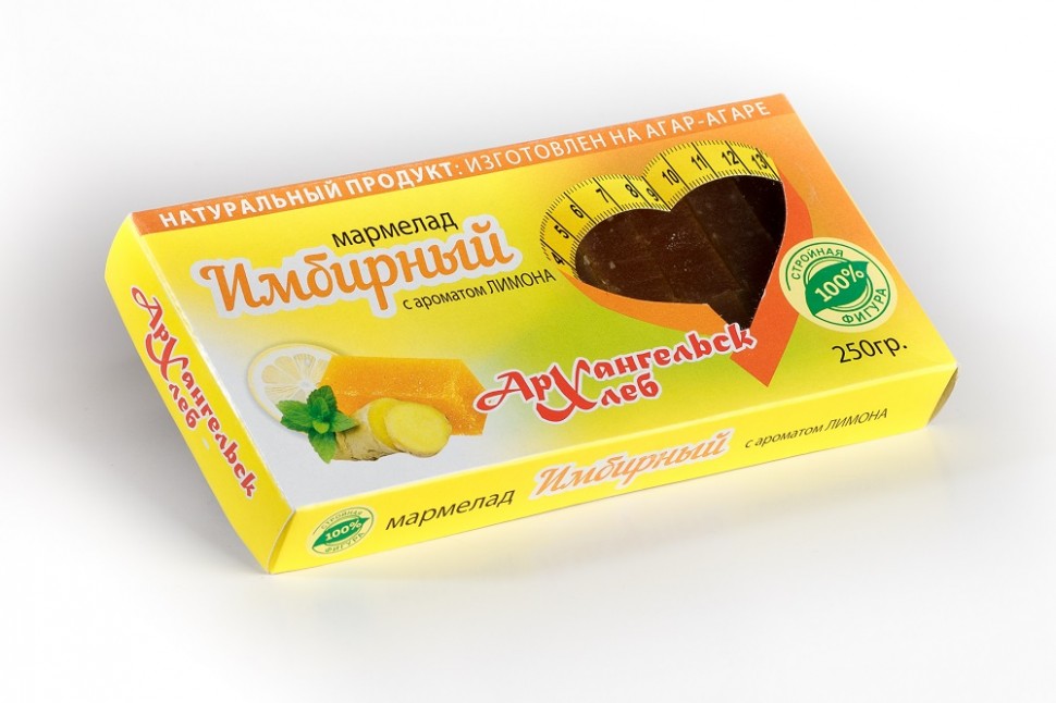 Мармелад Имбирный с ароматом лимона 250 г.