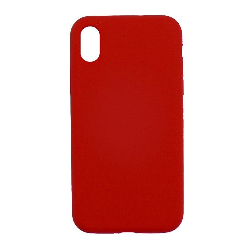 

Чехол - накладка для iPhone XR, Silicon Case, без лого, красный