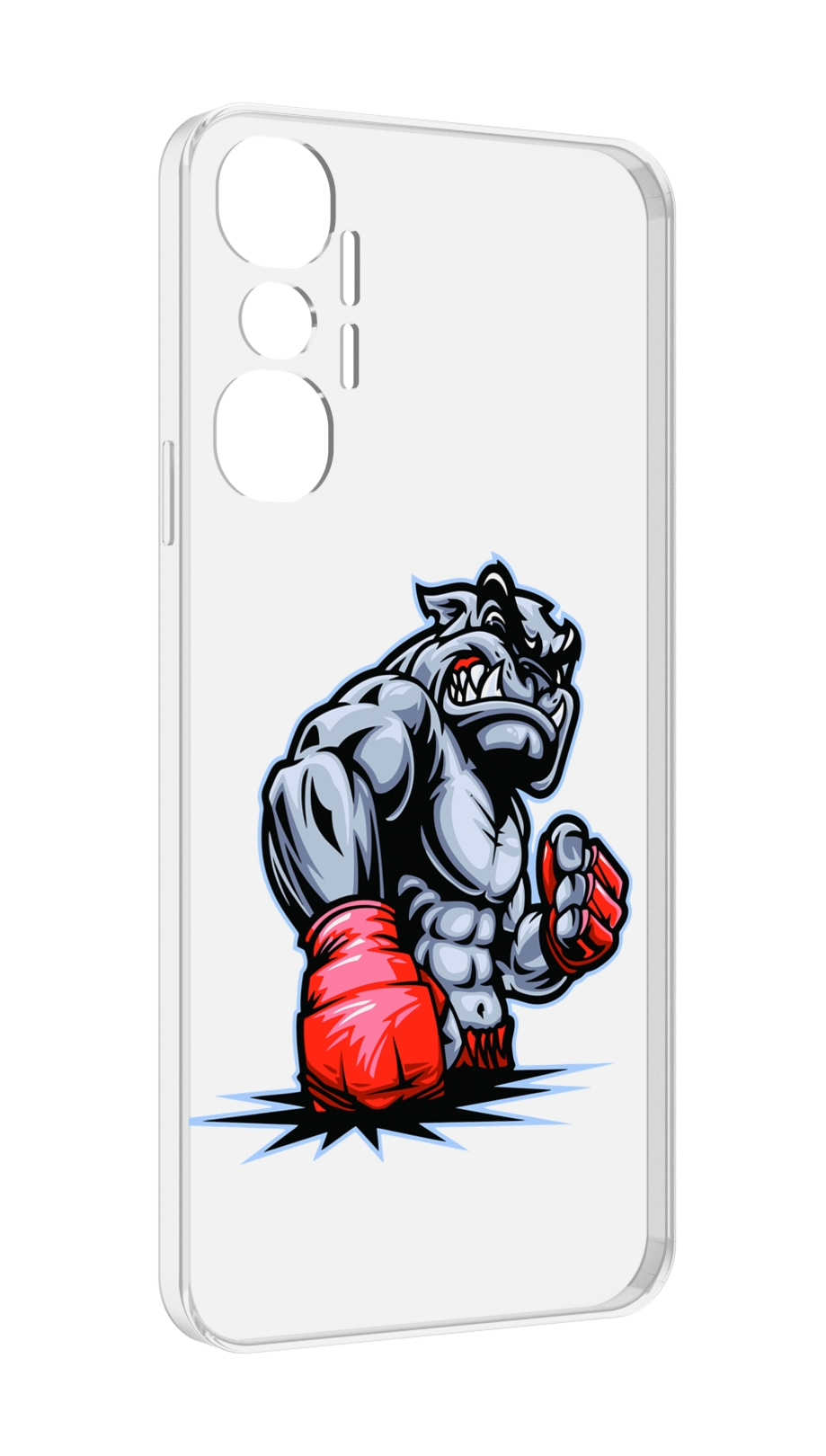 

Чехол MyPads собака-боксер для Infinix Hot 20 4G, Прозрачный, Tocco