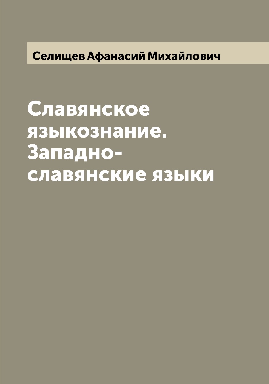 

Книга Славянское языкознание. Западно-славянские языки