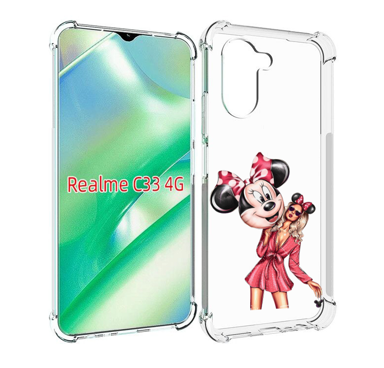 

Чехол MyPads девушка-с-шариком женский для Realme C33 4G, Прозрачный, Tocco