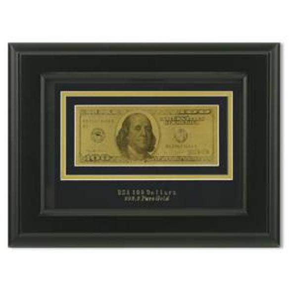 фото Банкнота 100$ на панно hb-077 knp-hb-077 hsin bi golden
