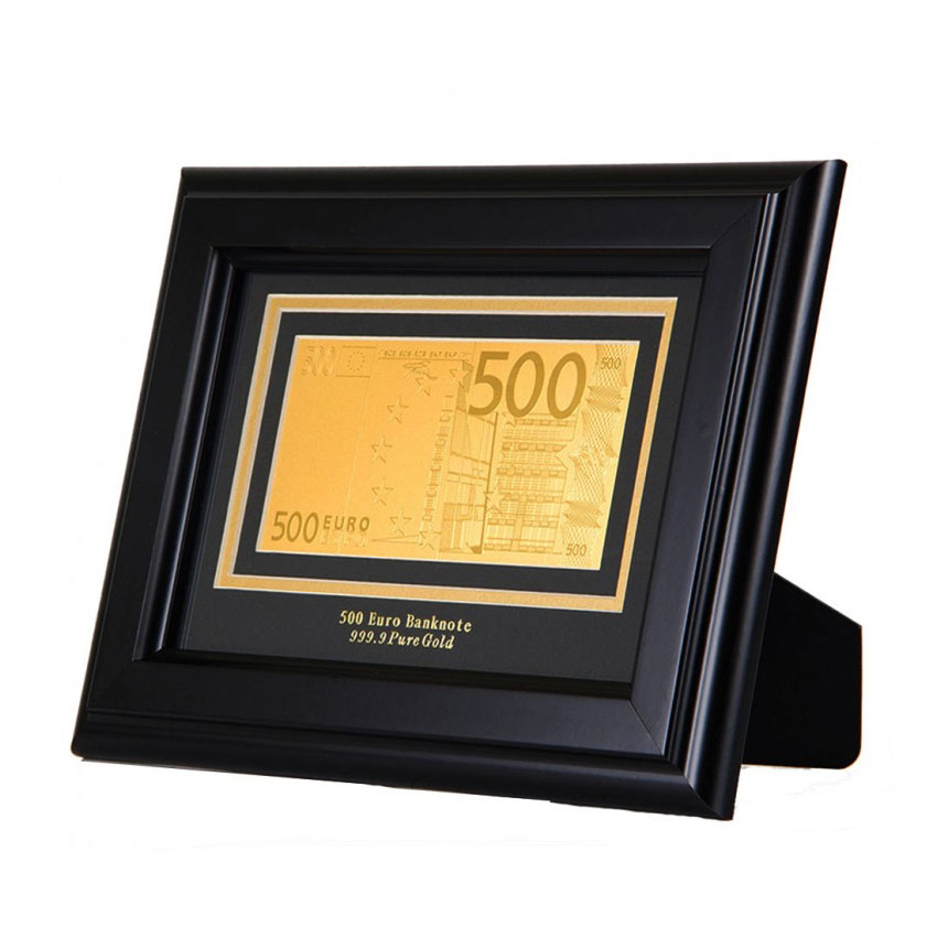 фото Банкнота 500 euro на панно hb-045 knp-hb-045 hsin bi golden