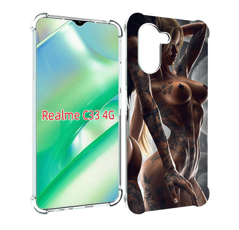 

Чехол MyPads девушки-инь-и-янь-в-татуировках для Realme C33 4G, Прозрачный, Tocco
