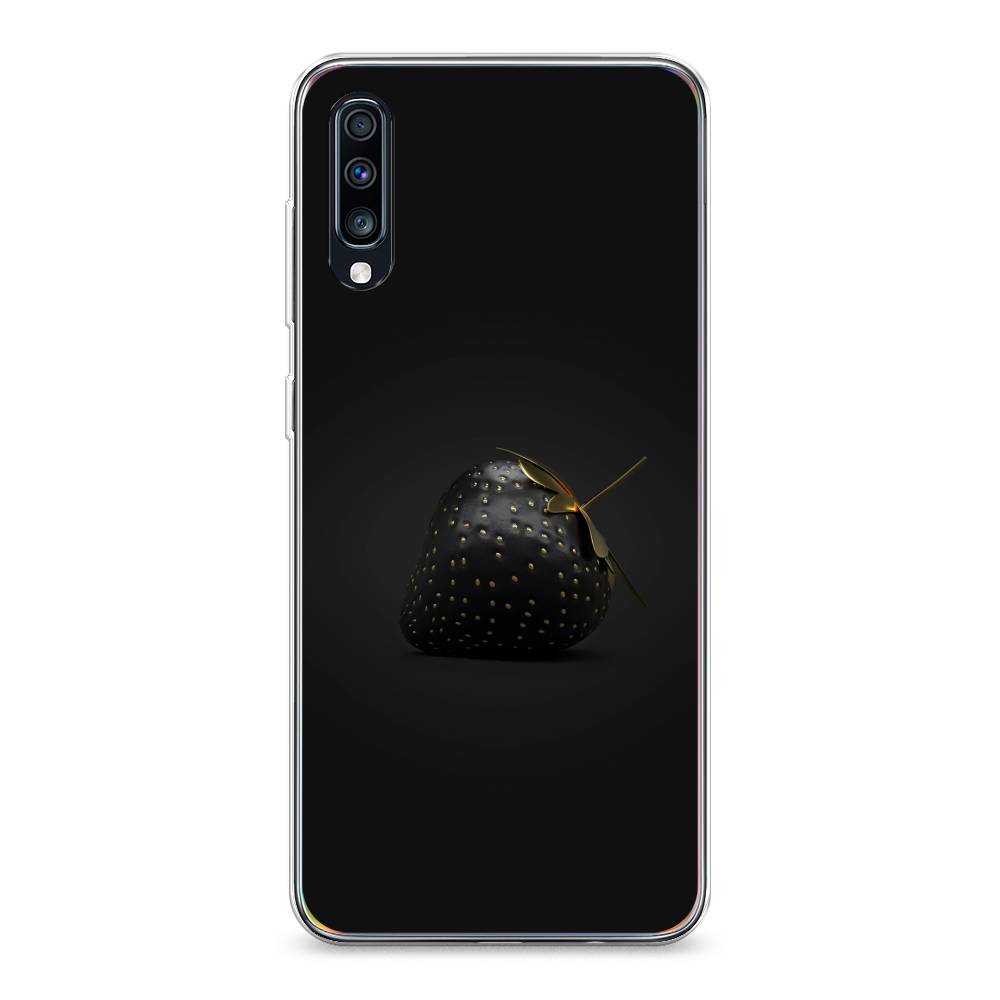 фото Силиконовый чехол "черная клубника" на samsung galaxy a70 awog