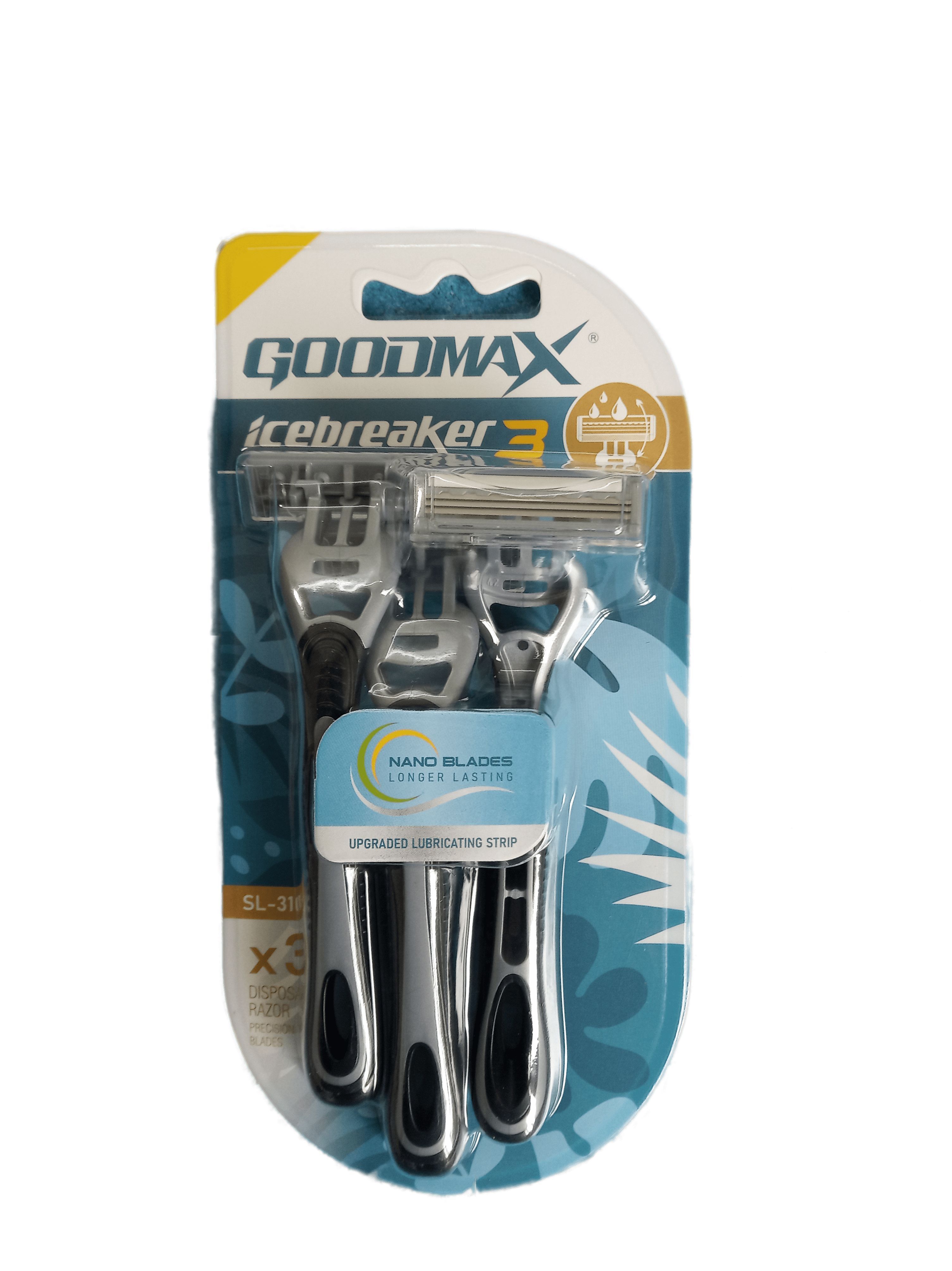 Бритва GOODMAX для мужчин с 3 лезвиями, 3 шт станки для бритья с тройным лезвием 4шт для мужчин силикон пластик