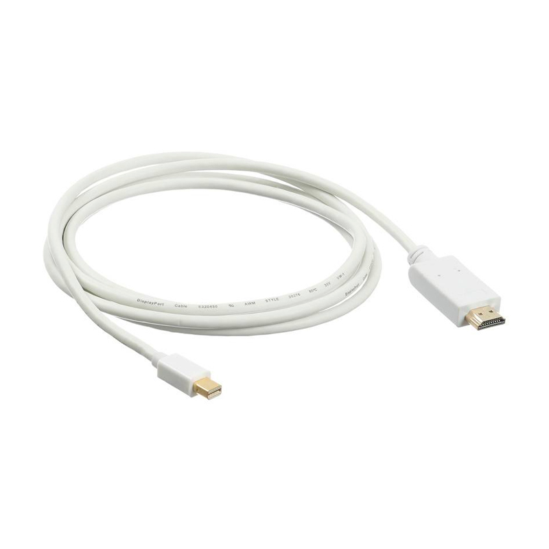 фото Кабель buro 1.2v minidisplayport (m)/hdmi (m) 2м white