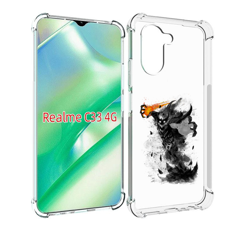

Чехол MyPads nevermore черно белый для Realme C33 4G, Прозрачный, Tocco