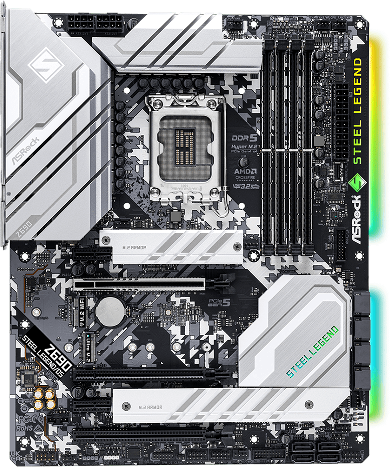 

Материнская плата ASRock Z690 Steel Legend D5, Z690 Steel Legend D5