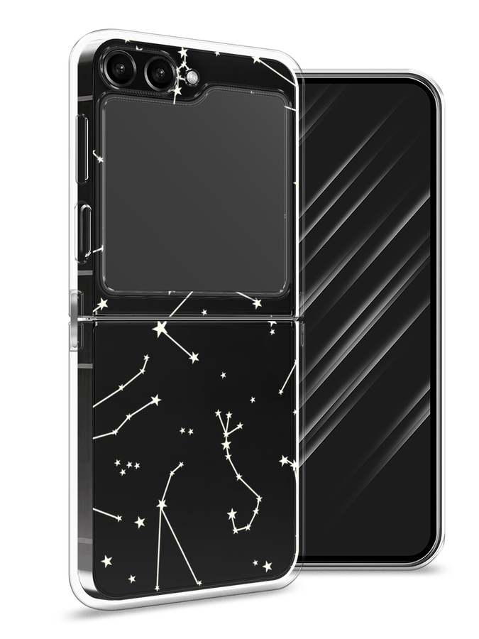 

Чехол Awog на Samsung Galaxy Z Flip 5 "Созвездия", Прозрачный;серый;бежевый, 2108350-7