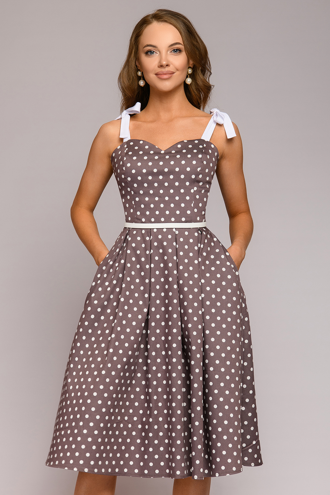 

Платье женское 1001dress 0112001-01945DB серое 42, 0112001-01945DB