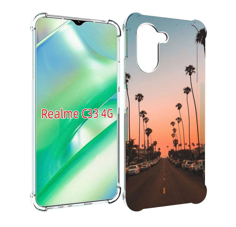 

Чехол MyPads дорога-с-закатом для Realme C33 4G, Прозрачный, Tocco